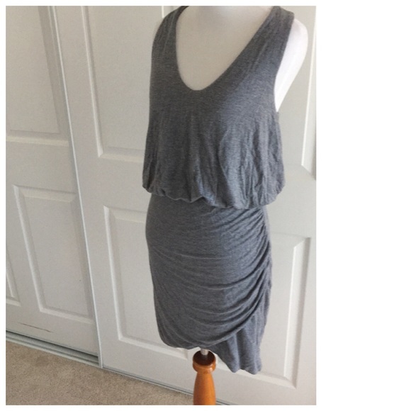 Banana Republic Dresses & Skirts - Banana Republic Gray Racerback Bodycon Dress S